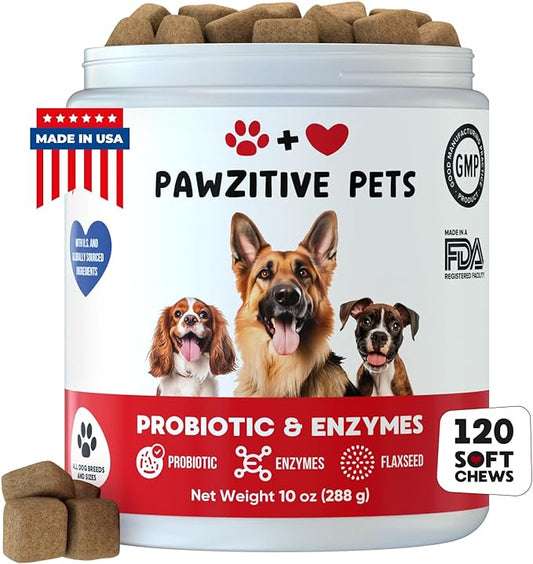 Probiotic Soft Chews for Pets - Support Digestion & Immune System & Itchy Skin