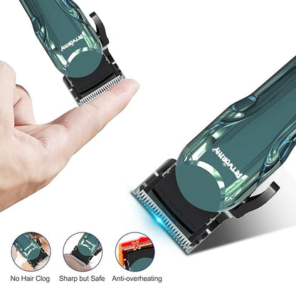 Dog Clippers for Grooming - Dog Grooming Kit for Heavy Thick Hair Coats Low Noise Dogs Shaver Clippers with Cloth Upgraded Professional Rechargeable Cordless Electric Quiet Plating Clippers