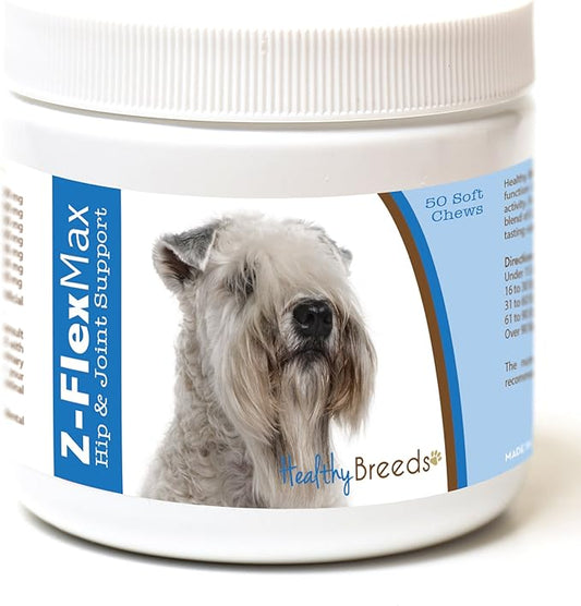 Healthy Breeds Soft Coated Wheaten Terrier Z-Flex Max Hip and Joint Soft Chews 50 Count