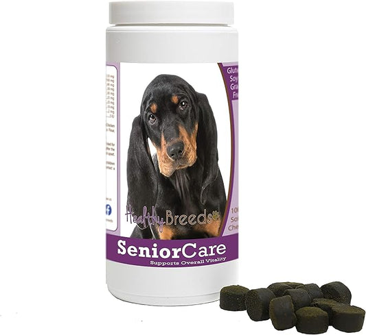 Healthy Breeds Black and Tan Coonhound Senior Dog Care Soft Chews 100 Count