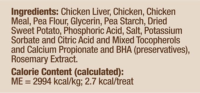 Bil-Jac Grain Free Soft Treats for Dogs - Puppy Training Treat Rewards,10oz Resealable Double Zipper Pouch, Chicken & Sweet Potato Formula Chicken Liver Dog Treats