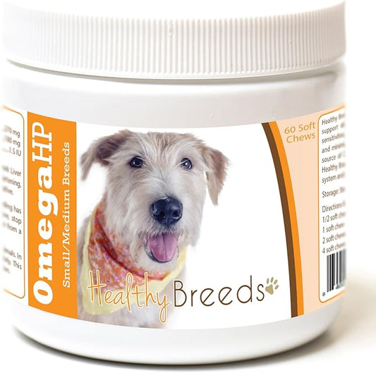 Healthy Breeds Glen of Imaal Terrier Omega HP Fatty Acid Skin and Coat Support Soft Chews 60 Count