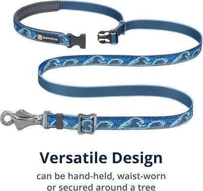 Ruffwear, Crag Ex Leash, Extendable Dog Leash, Hand-Held or Waist-Worn Reflective Lead, Midnight Wave