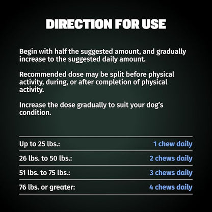 Bully Max 2-in-1 Dog Weight Loss Supplement Chews for Adult & Senior Dogs - Dog Food Supplements for Immunity, Joint Health & Weight Control - Dog Treats for Small & Large Breeds - 75 Soft Chews