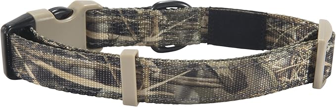 Browning Classic Preformance Webbing Pet Collar, Fully Adjustable, Available in Solid Colors and Camo Patterns, Realtree MAX-7, Small