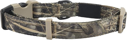 Browning Classic Preformance Webbing Pet Collar, Fully Adjustable, Available in Solid Colors and Camo Patterns, Realtree MAX-7, Small