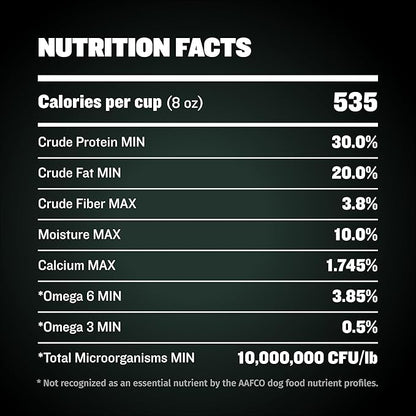 Bully Max High Protein & Fat Dry Dog Food for Muscle & Weight Gain - High Performance Healthy Dog Food Supplements for Puppies & Adult Dogs, Small & Large Breed (535 Calories Per Cup), 40 lb. Bag