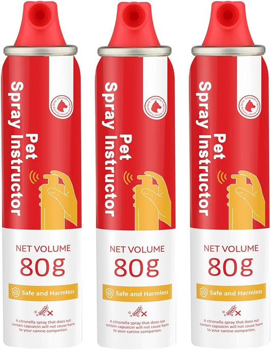 Spray Corrector Dog Trainer, 80ml 3 Pack Spray Corrector for Dog to Stops Barking, Jumping Up, Place Avoidance, Food Stealing, Fights & Unwanted Dog Behaviour