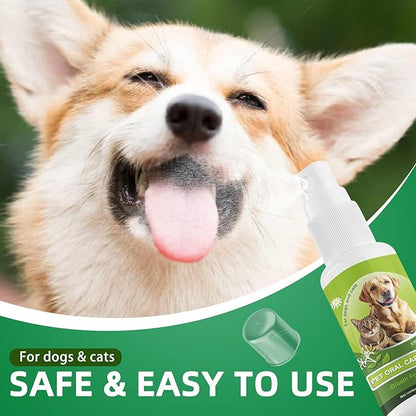Pet Oral Spray, Dog Dental Care, Cat Dental Care,pet supplies,Oral Hygiene Spray for Dogs and Cats, Oral Cleaning Mouthwash, Edible Fresh Breath, Oral Deodorizer, Treats Gingivitis in Dogs and Cats