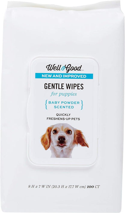 Petco Brand - Well & Good Gentle Puppy Grooming Wipes, Pack of 100, 100 CT