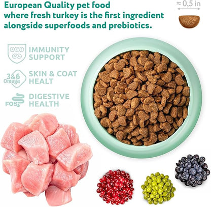 OPtimeal Natural Dog Food for Puppies - Proudly Ukrainian - Delicious Dry Puppy Food Recipe, Puppy Dog Food for Healthy Growth and Development8.8 lbsTurkey & Oatmeal