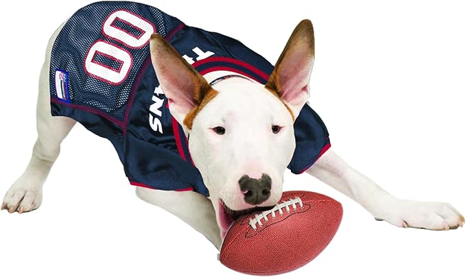 NFL Housotn Texans Dog Jersey, Size: X-Small. Best Football Jersey Costume for Dogs & Cats. Licensed Jersey Shirt