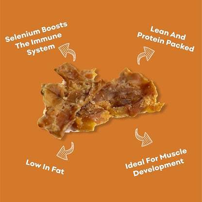 Skona Single-Ingredient Chicken Breast Jerky Treats (4oz) | Dogs & Cats | Lean Protein, Hypoallergenic, Dental Care | Ideal Training, USA Made