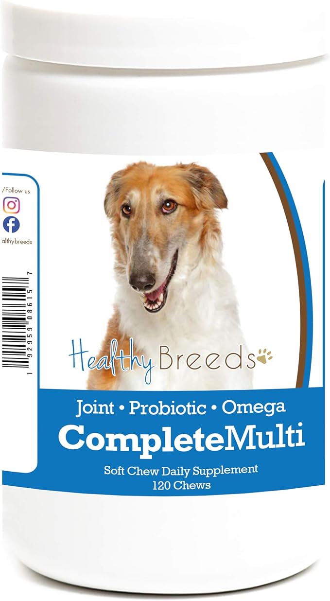 Healthy Breeds Borzois All in One Multivitamin Soft Chew 120 Count