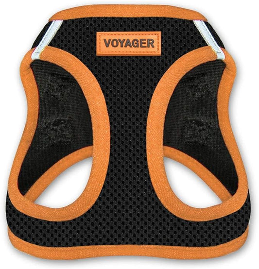 Voyager Step-In Air Dog Harness - All Weather Mesh Step in Vest Harness for Small and Medium Dogs by Best Pet Supplies - Orange, X-Small