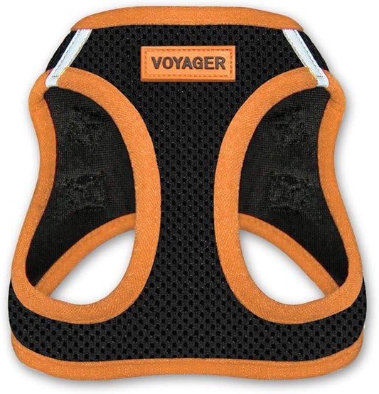 Voyager Step-In Air Dog Harness - All Weather Mesh Step in Vest Harness for Small and Medium Dogs by Best Pet Supplies - Orange, X-Large