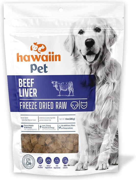 Freeze Dried Chicken Breast Dog Treats 8 oz, Raw Single Ingredient, Natural Healthy High Value, Gluten Free, Grain Free, High Protein