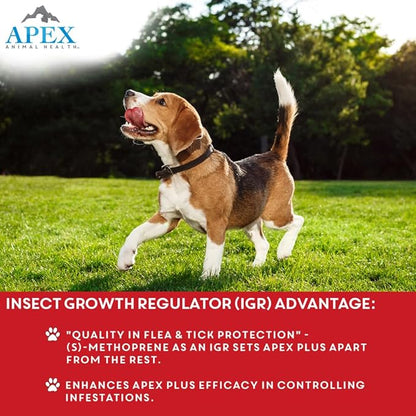 Apex Plus Flea and Tick Prevention for Dogs | X-Large (89-132 lbs) | 6-Month Supply | Dog Flea and Tick Treatment | 24-Hour Activation, Waterproof, 30-Day Protection