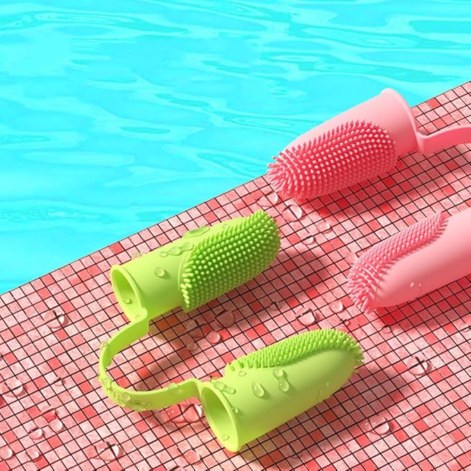 Dog Finger Toothbrush, 6 Pack Cat Toothbrushes, Two Finger Toothbrush for Pet's Dental Care Teeth Cleaning