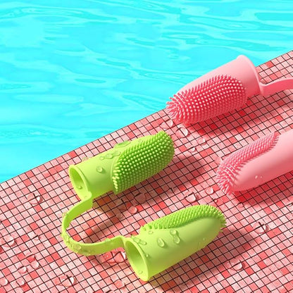 Dog Finger Toothbrush, 6 Pack Cat Toothbrushes, Two Finger Toothbrush for Pet's Dental Care Teeth Cleaning