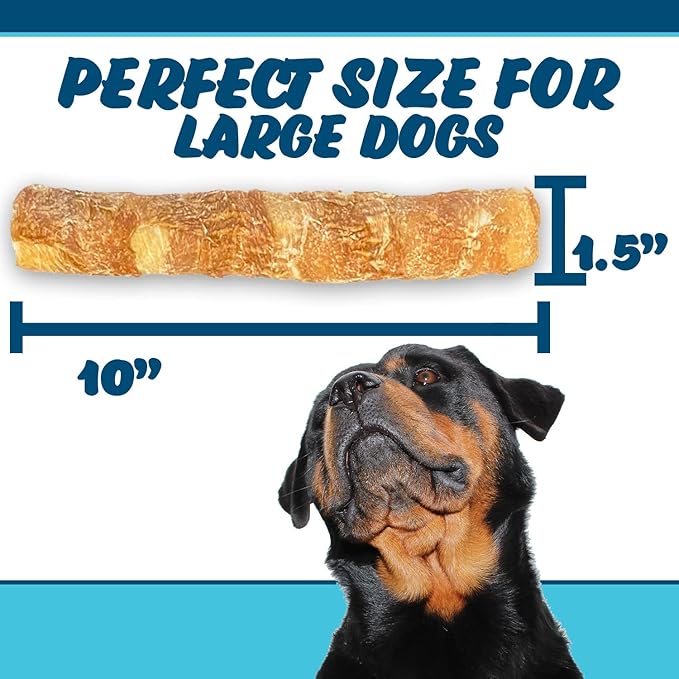 Chicken On A Stick Crunchy & Chewy Chicken Jerky Wrapped Rawhides for Large Dogs, Made in The USA 2-in-1 Dog Treats for Large Dogs, Mega Size 1 Ct