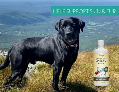 Camelina Oil for Dogs & Cats, 500mL by Olimega Farm | High in Omega-3 & Vitamin E | Support for Healthy Joints, Coat & Skin | Alternative to Salmon Oil for Dogs | Made in Canada | Non-GMO
