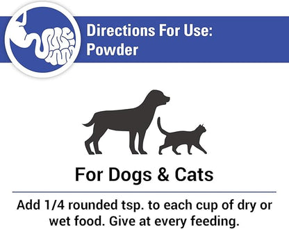 Vet Classics Protegrity EZ Probiotic Health Supplements for Dogs, Cats – Dog Digestive Support, Pet Gastrointestinal Health, Cat Stomach, Intestinal Balance – Pet Enzymes – 8 Oz. Powder
