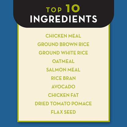 AvoDerm Natural Chicken Meal & Brown Rice Formula Large Breed Dry Dog Food, For Pet Food Allergy Support, 26 lb