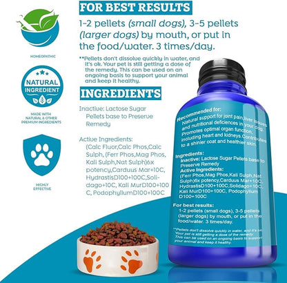 Healthy Animals 4Ever Nutritional Boost & Hip Agility for Gut, Coat, Skin Radiance | Extra Strong Ingredients | Fast Acting Formula | Completely Safe & Natural | 300 Tablets