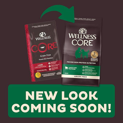 Wellness Core Natural Grain Free Dry Dog Food, Lamb, 4-Pound Bag