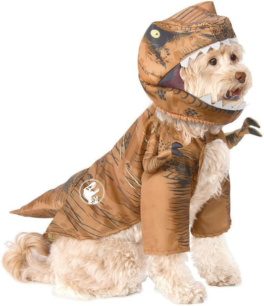Rubie's Jurassic World T. Rex Dinosaur Pet Costume, As Shown, Large