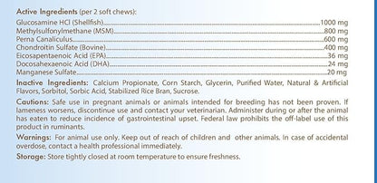 Healthy Breeds Doberman Pinscher Z-Flex Max Hip and Joint Soft Chews 50 Count