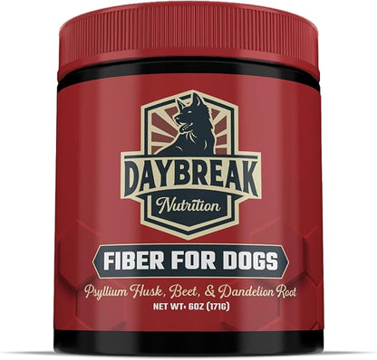 Fiber for Dogs Psyllium Husk, Beet Root, Dandelion Root, and Prebiotics to Aid in Relief from Diarrhea, Constipation, Anal Gland Issues, and Scoots