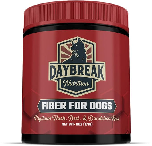 Fiber for Dogs Psyllium Husk, Beet Root, Dandelion Root, and Prebiotics to Aid in Relief from Diarrhea, Constipation, Anal Gland Issues, and Scoots