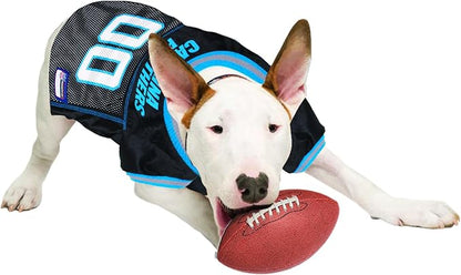 NFL Carolina Panthers Dog Jersey, Size: X-Large. Best Football Jersey Costume for Dogs & Cats. Licensed Jersey Shirt