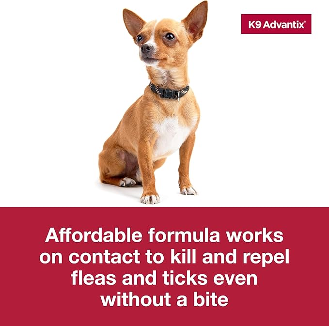 K9 Advantix Flea, Tick & Mosquito Prevention for Dogs 11-20 lbs. | Flea Drops for Medium Dogs | Apply Monthly | 2 Treatments