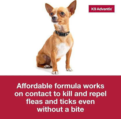 K9 Advantix Flea, Tick & Mosquito Prevention for Dogs 11-20 lbs. | Flea Drops for Medium Dogs | Apply Monthly | 2 Treatments