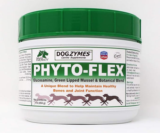Dogzymes Phyto Flex - Glucosamine, Chondroitin, MSM and Hyaluronic Acid… (1 pound)