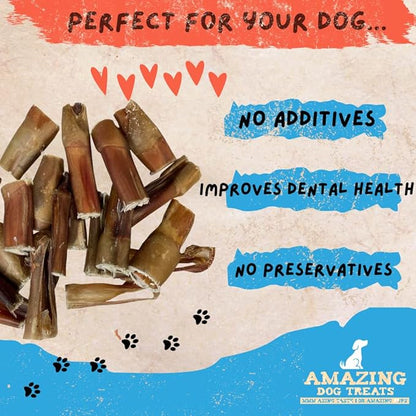 Amazing Dog Treats - Bully Stick Bites (3 Lb. Bag) Premium Dog Chews - Easily Digestible Bully Stick Dog Treat - 100% Beef Bully Bones