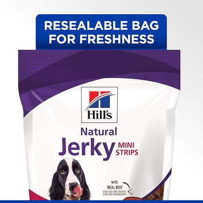 Hill's Natural Jerky Strips, All Life Stages, Great Taste, Dog Treats, Beef (small & mini breeds), 7.1 oz Bag