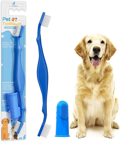 Comfort Grip Canine Toothbrush for Large Dogs - Ergonomically Designed for Easy Dental Care for Large Dogs Dog Dental Cleaning - L