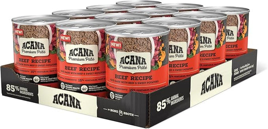 ACANA PREMIUM PATE™ Wet Dog Food, Beef Recipe 12.8oz Can (Case of 12)