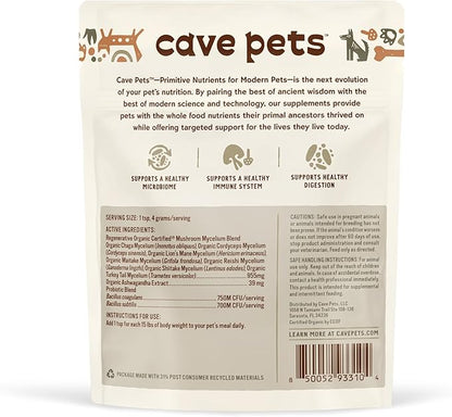 Super Blend Powder, Dog Probiotic Supplement for Immunity and Digestive Health Support, Multi-Shroom & Probiotics