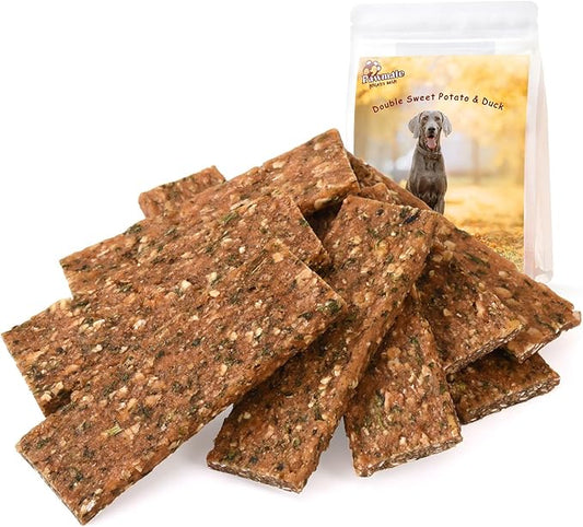 Dog Jerky Chicken & Apple Treats, Natural Dog Recipe with Oats, Healthy Chicken Jerky with Taurine, Dog Chew Treats High Protein 10.58oz