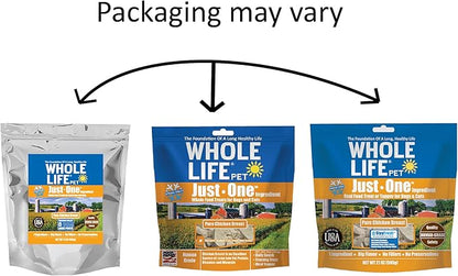 Whole Life Pet Just One Chicken Dog and Cat Value Packs - Human Grade, Freeze Dried, One Ingredient - Protein Rich, Grain Free, Made in The USA