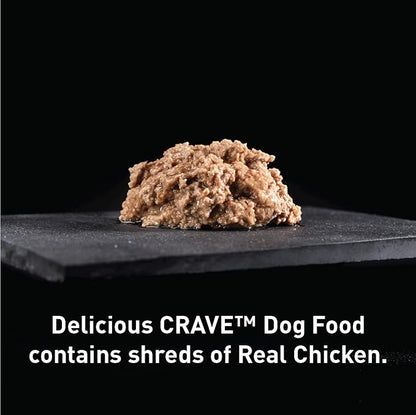 CRAVE Grain Free Adult Canned High Protein Natural Soft Wet Dog Food Turkey Paté, (12) 12.5 oz. Cans