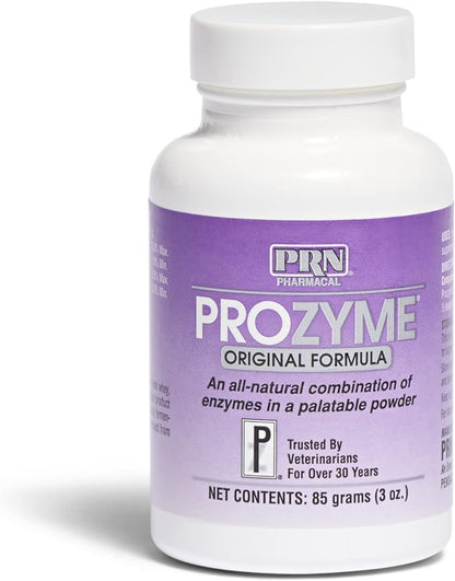 PRN Pharmacal ProZyme Original Formula Enzyme Replacement Supplement - Reinforces Animal's Digestive System, Supports Dog & Cat Food Breakdown - Promotes Pet's Digestive Health - 85 g, 3 Oz Bottle