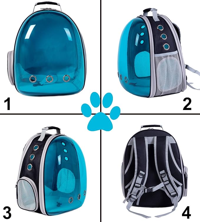 Cat Backpack Carrier, Expandable Space Capsule Polarized Pet Carrier for Kitten and Small Dog, Pet Carrying Hiking Traveling Backpack