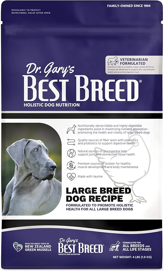 Best Breed Large Breed Dog Diet Made in USA [Natural Dry Dog Food] - 4lbs.