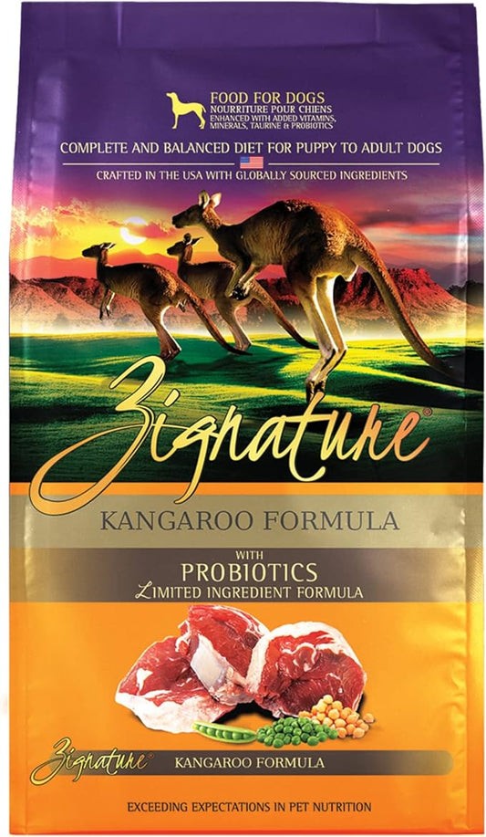 Zignature, Kangaroo Limited Ingredient Formula Grain-Free Dry Dog Food, 25-lb